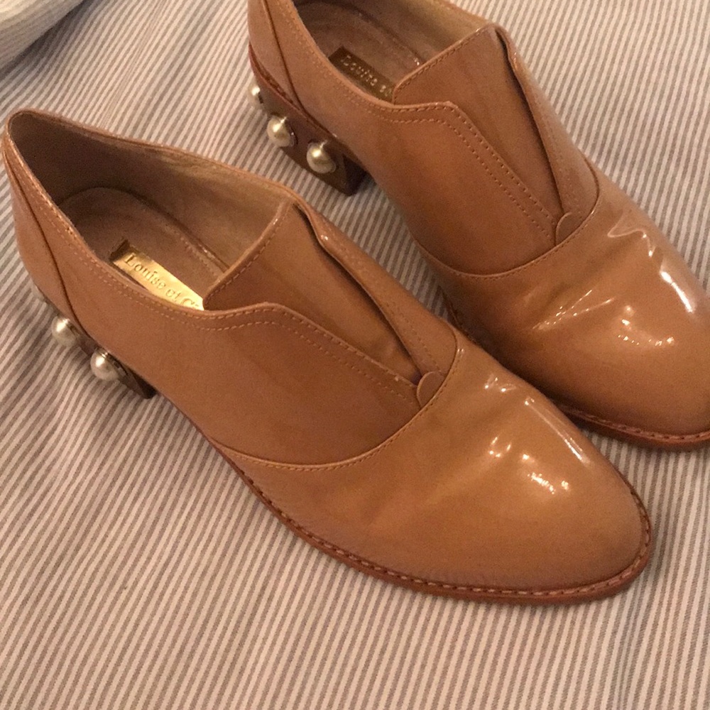 Louise et Cie pearl heel Oxfords